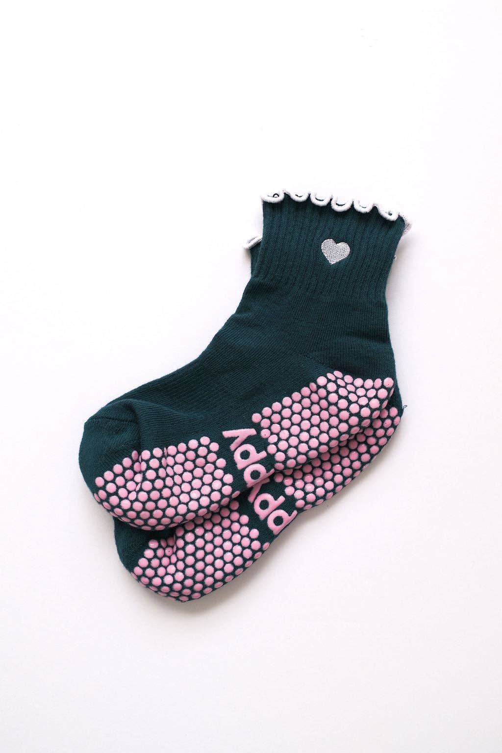 Grippy Grippy - Ankle Frill: Blue + Pink Frill / S/M - Up to size 8 women's AU