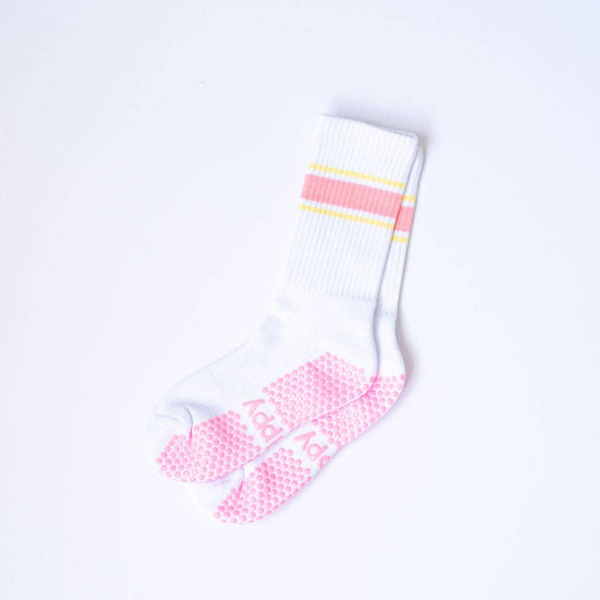 Grippy Grippy - Sports Stripe: Navy + Pink / M/L - Size 8.5 to 10.5 women's AU