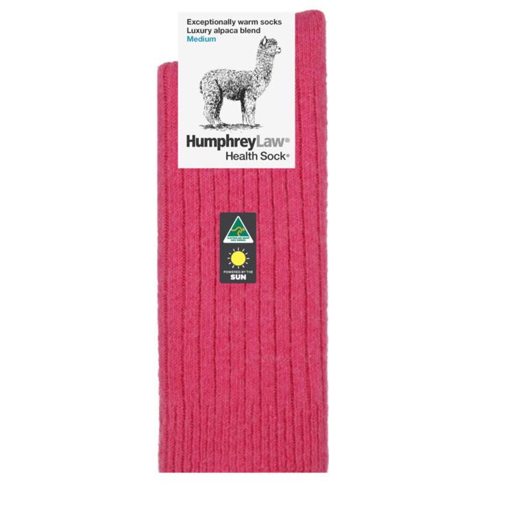 HUMPHRY LAW HUMPHRY LAW Thick Alpaca Socks Small Euro sizes 35-41 / Hot Pink