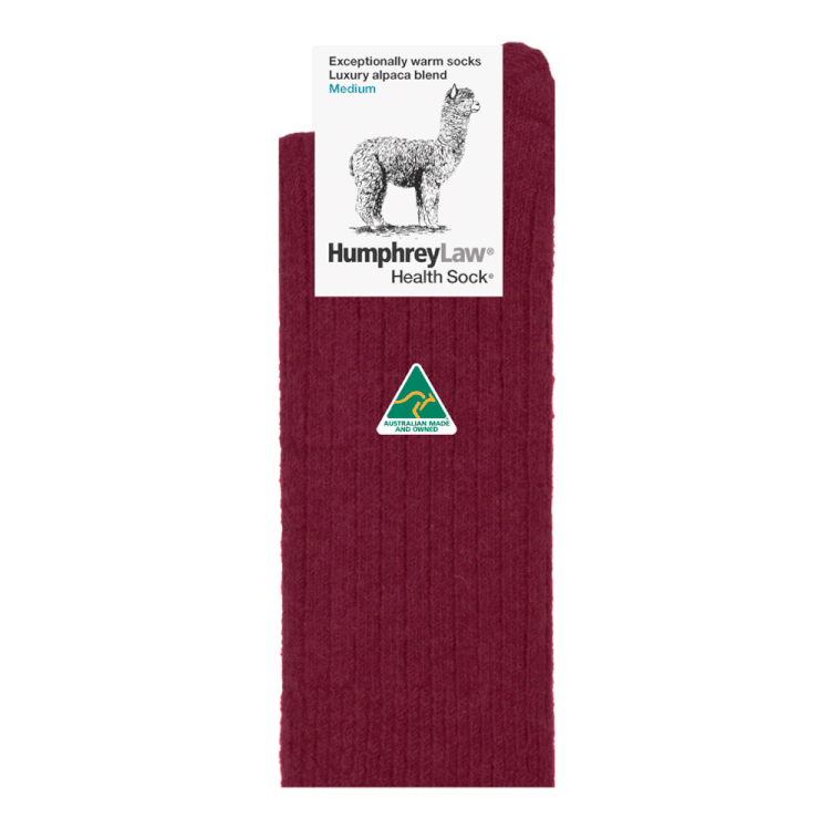 HUMPHRY LAW HUMPHRY LAW Thick Alpaca Socks Small Euro sizes 35-41 / Berry