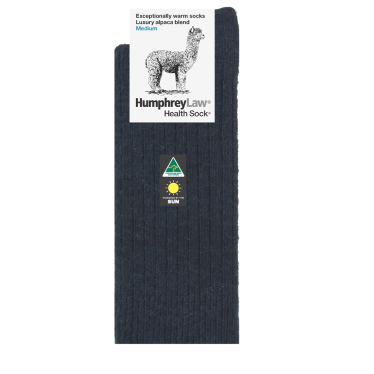 HUMPHRY LAW HUMPHRY LAW Thick Alpaca Socks Small Euro sizes 35-41 / Charcoal