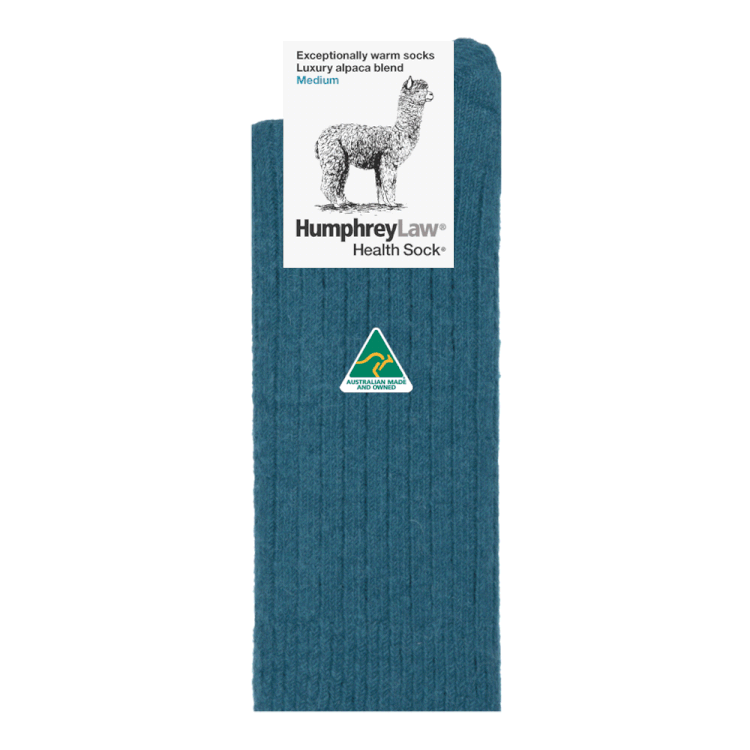 HUMPHRY LAW HUMPHRY LAW Thick Alpaca Socks Small Euro sizes 35-41 / Teal
