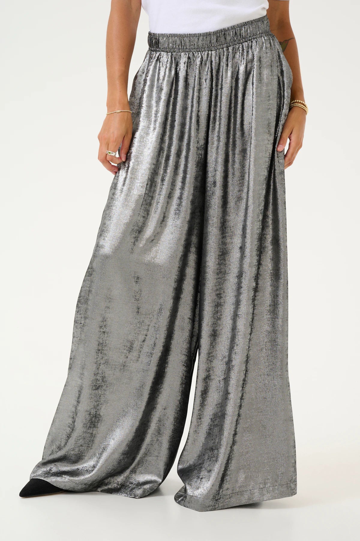 KAFFE KAFFE Lorina Liquid Wide Leg Pant