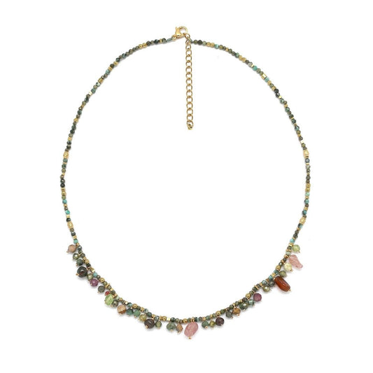 LIZOU LIZOU - Beautiful Delicate Mini Stones and Charms Necklace -  N2-2671