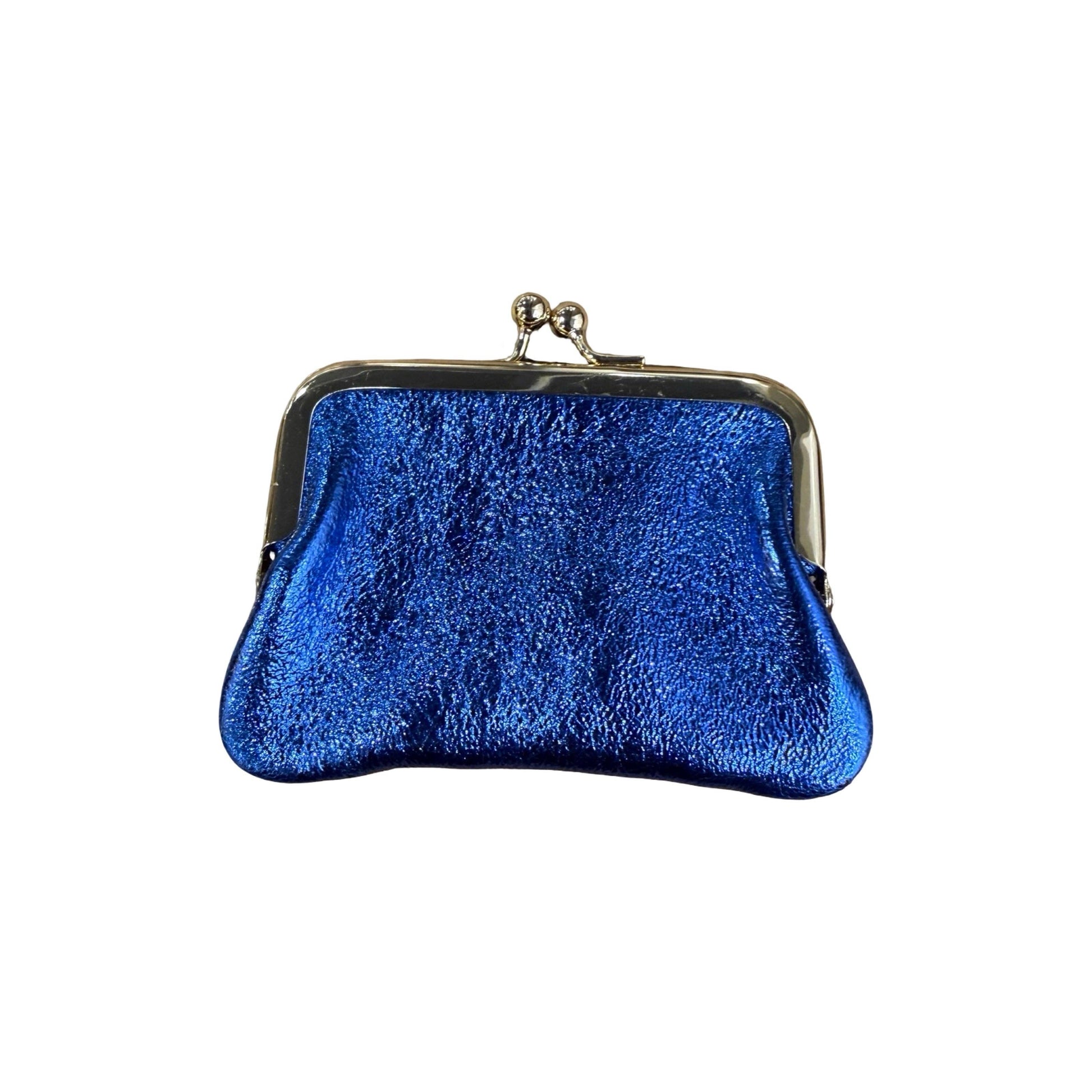 Louisa lee Louisa lee - IRIDESCENT LEATHER CARD WALLET SMALL: BRUISE