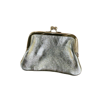 Louisa lee Louisa lee - IRIDESCENT LEATHER CARD WALLET SMALL: GOLD