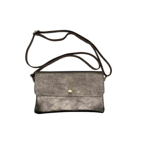 Louisa lee Louisa lee - IRIDESCENT LEATHER SHOULDER POUCH: BRONZE