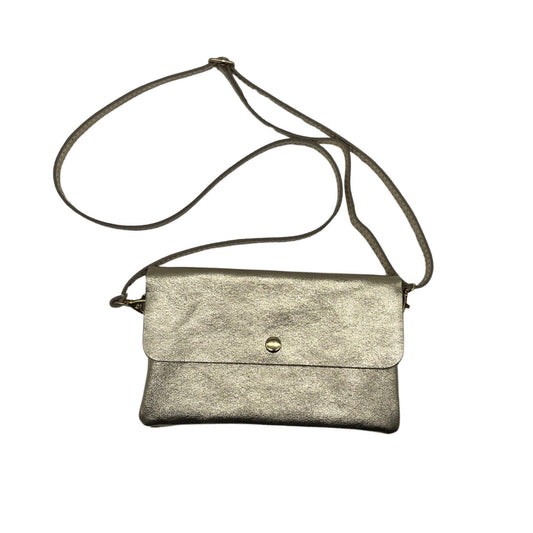 Louisa lee Louisa lee - IRIDESCENT LEATHER SHOULDER POUCH: GOLD