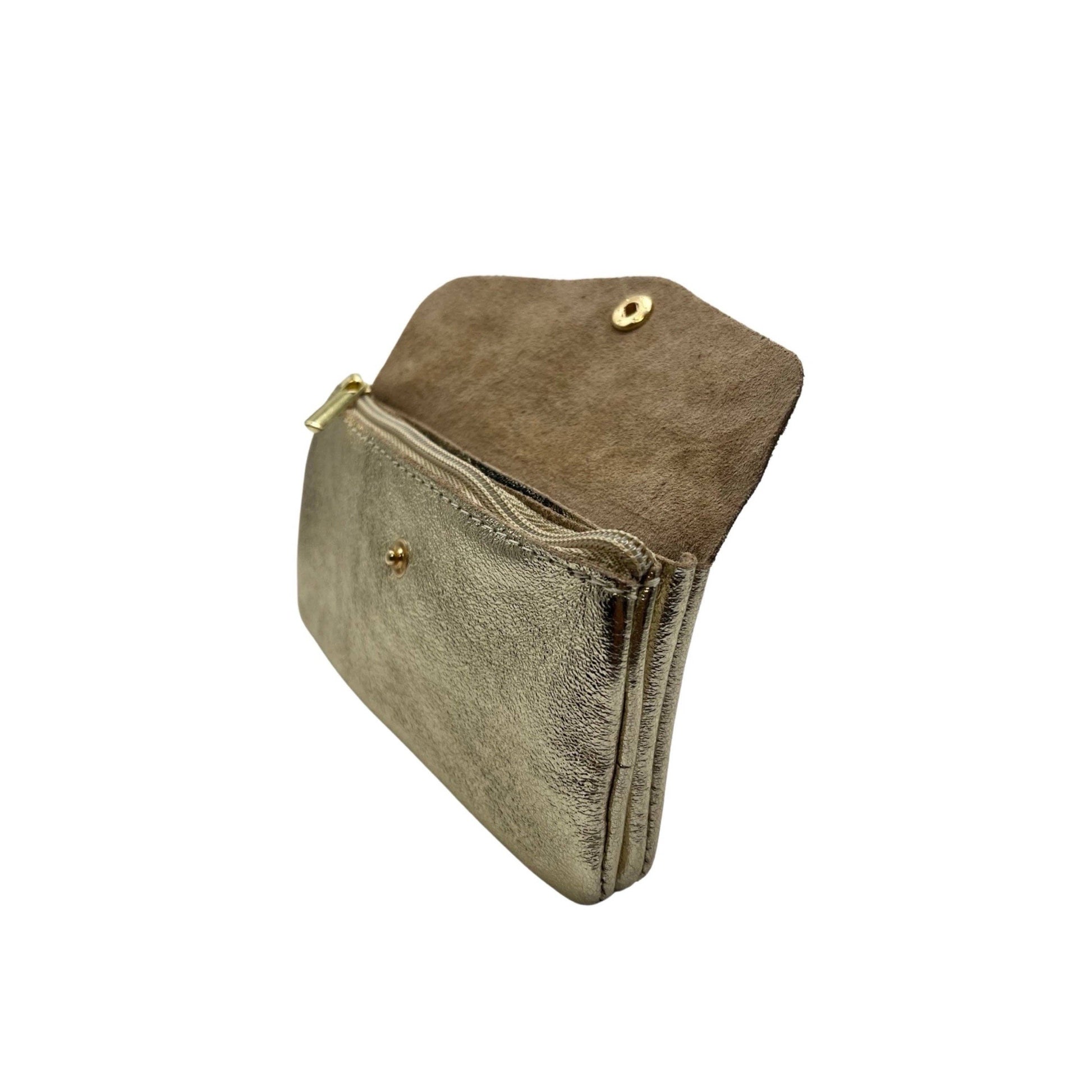 Louisa lee Louisa lee - IRIDESCENT LEATHER WALLET: GOLD