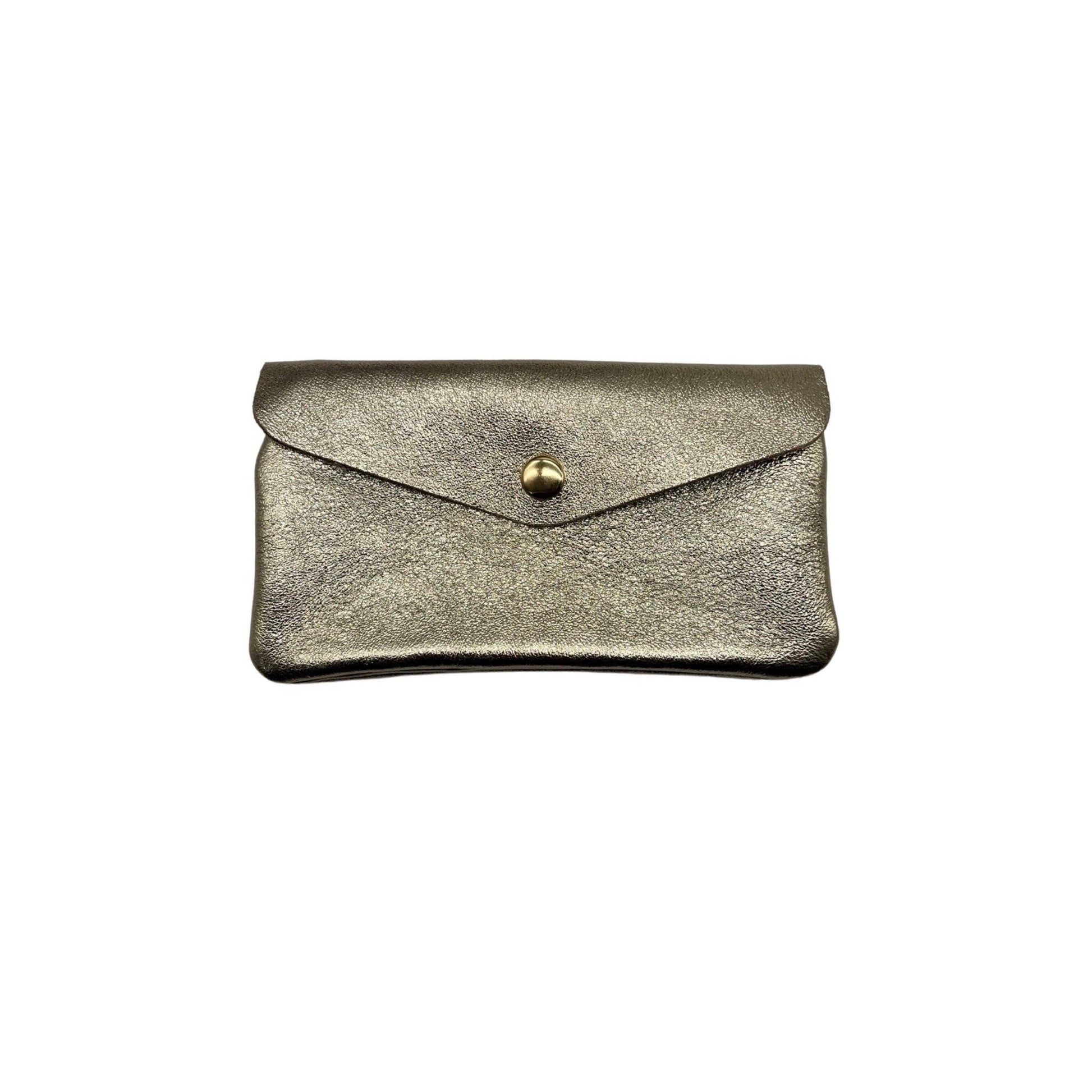 Louisa lee Louisa lee - IRIDESCENT LEATHER WALLET: GOLD