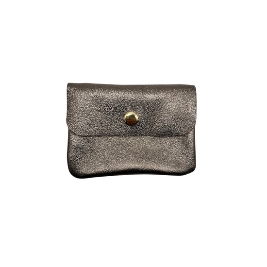 Louisa lee Louisa lee - SMALL IRIDESCENT LEATHER COIN: BRONZE