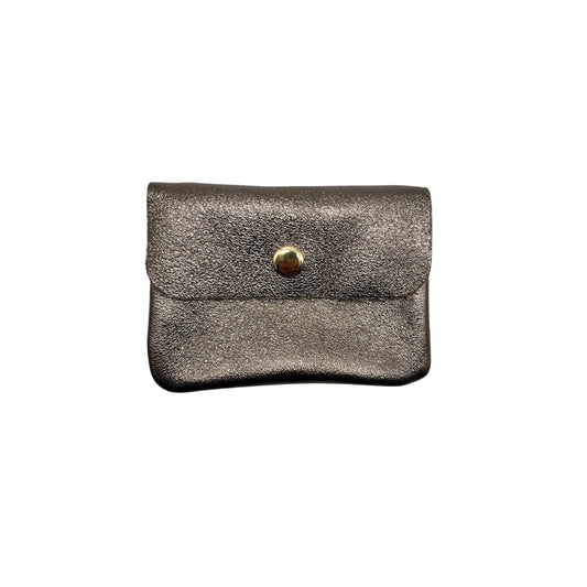 Louisa lee Louisa lee - SMALL IRIDESCENT LEATHER COIN: BRONZE