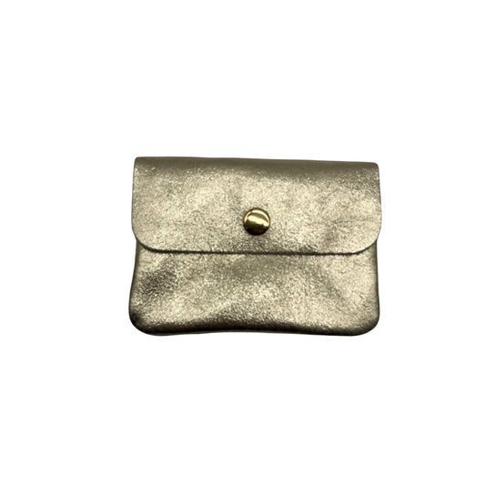 Louisa lee Louisa lee - SMALL IRIDESCENT LEATHER COIN: GOLD