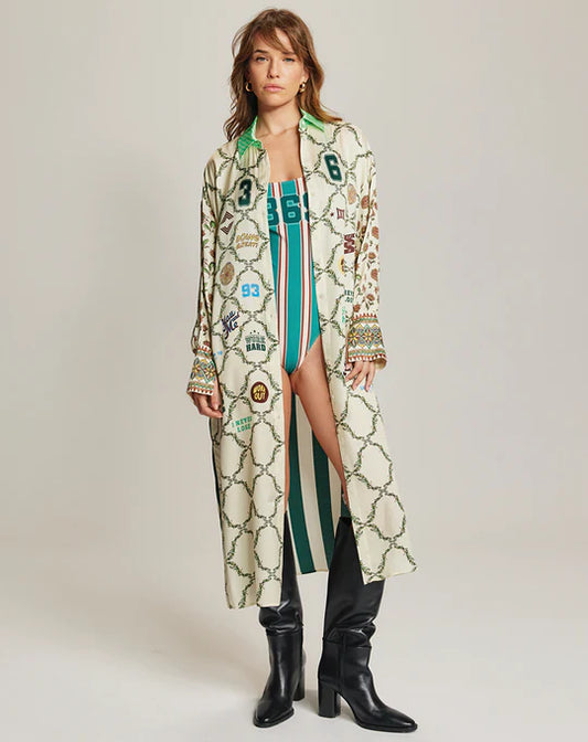 Me369 ME369 Athena Button Collar Dress