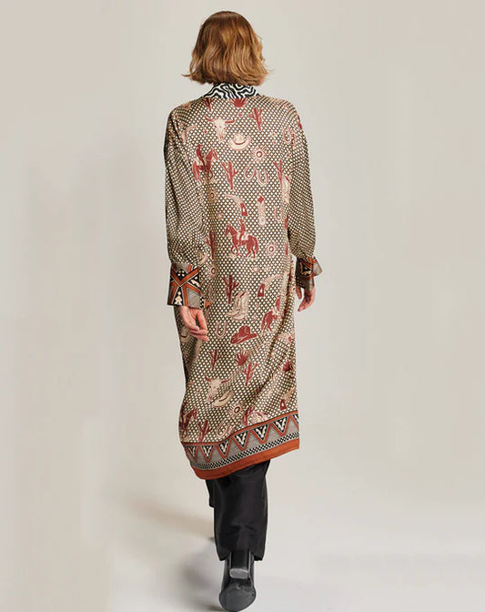 Me369 ME369 Athena Button Collar Dress