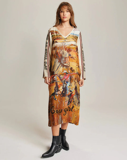 Me369 ME369 Violet V Neck Dress