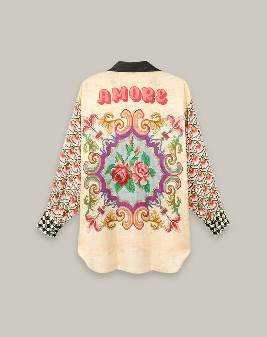 Me369 ME369 Ella Boyfriend Shirt