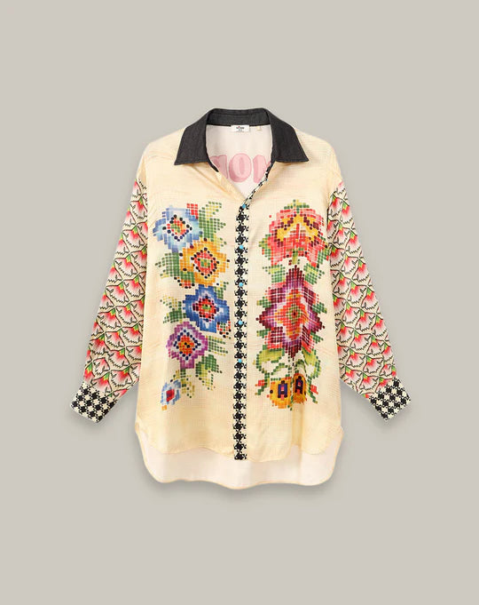 Me369 ME369 Ella Boyfriend Shirt