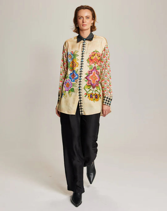 Me369 ME369 Ella Boyfriend Shirt