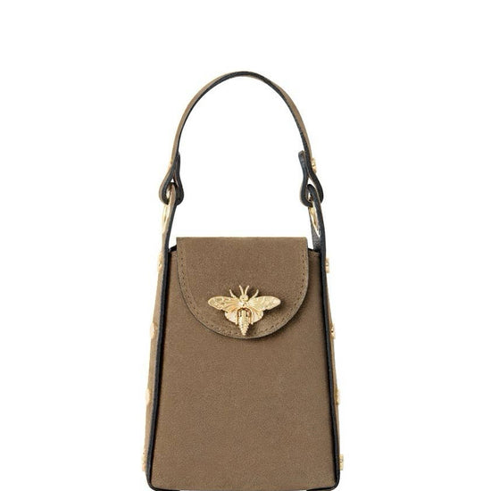 MONTTE DI JINNE MONTTE Suede Mini Bee Bag DARK TAUPE ***PRE ORDER***