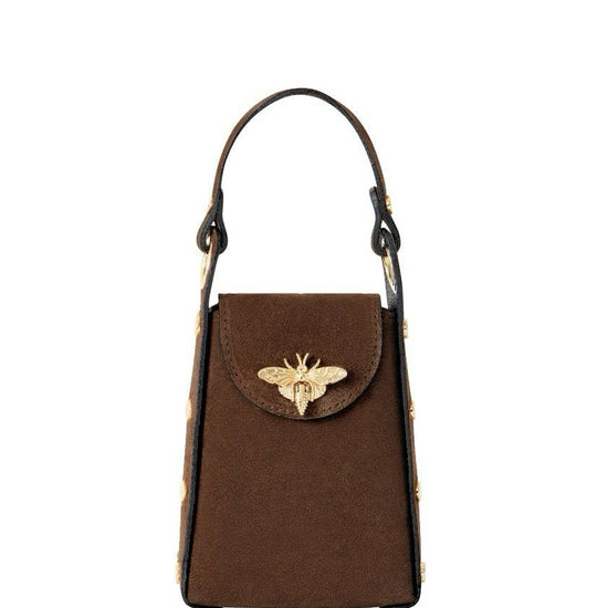 MONTTE DI JINNE MONTTE Suede Mini Bee Bag LIGHT CHOCOLATE ***PRE ORDER***