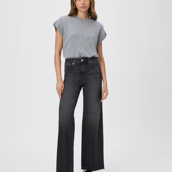PAIGE PAIGE Anessa Raw Hem Black Lotus