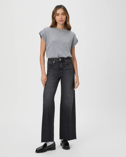 PAIGE PAIGE Anessa Raw Hem Black Lotus