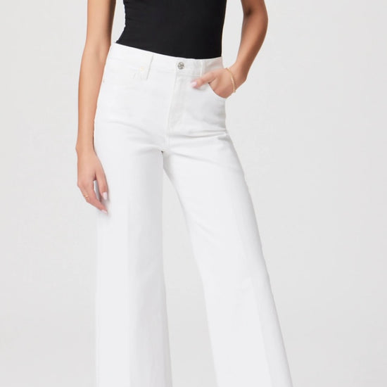 PAIGE PAIGE Anessa Wide Leg CRISP WHITE