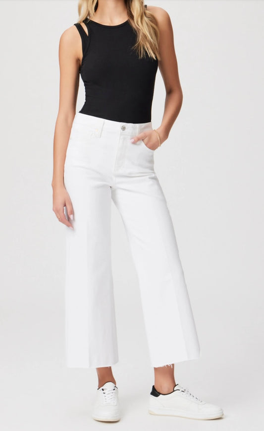 PAIGE PAIGE Anessa Wide Leg CRISP WHITE