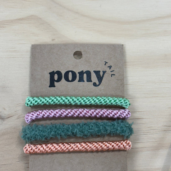 PONY TAIL PONY TAIL Hair Ties Green/Peach/Pink