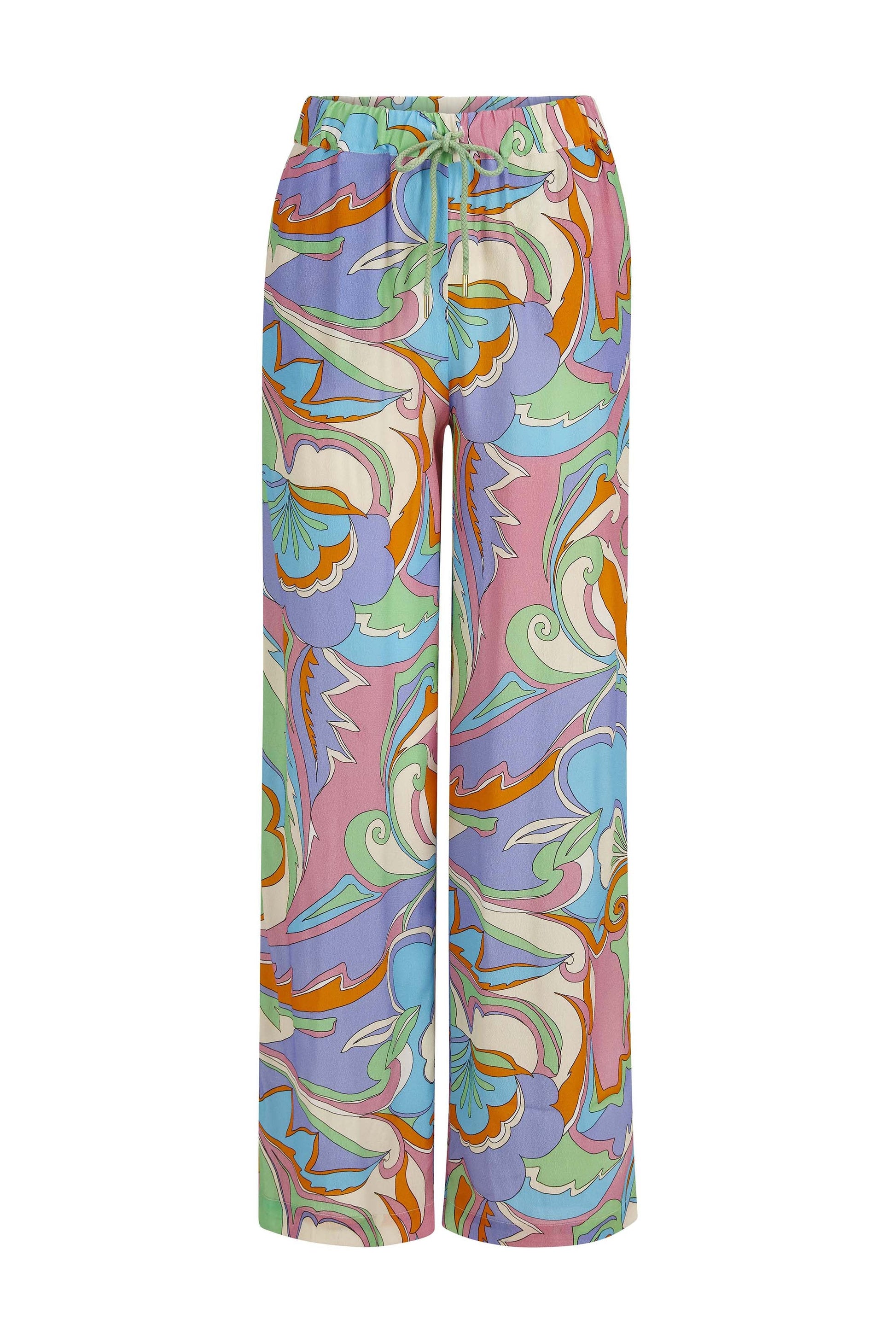 RICH & ROYAL RICH & ROYAL Wide Leg Printed Pant