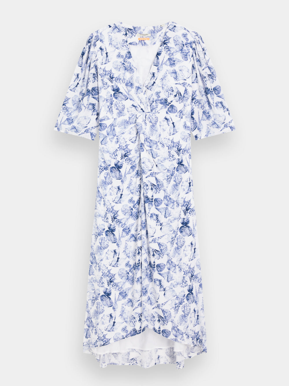 SCOTCH & SODA SCOTCH & SODA Midi Knot Wrap Dress
