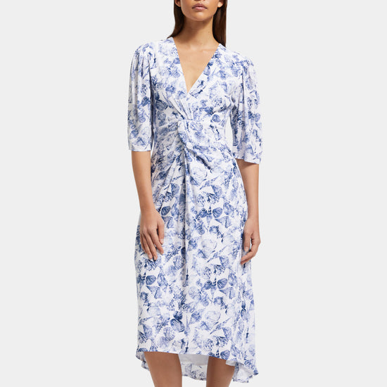 SCOTCH & SODA SCOTCH & SODA Midi Knot Wrap Dress