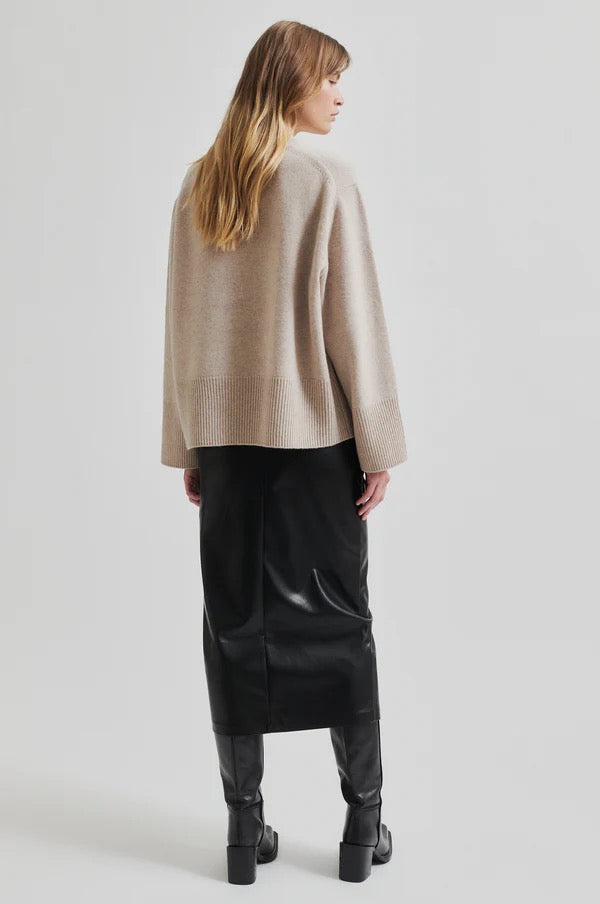 SECOND FEMALE SECOND FEMALE Sema Leather Look Skirt