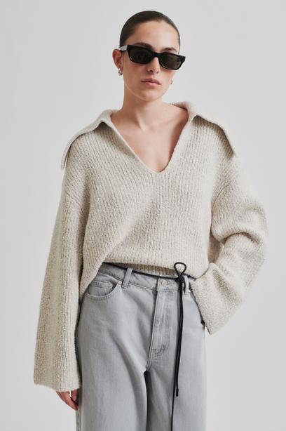 SECOND FEMALE SECOND FEMALE Gerda Knit Collar Sweat