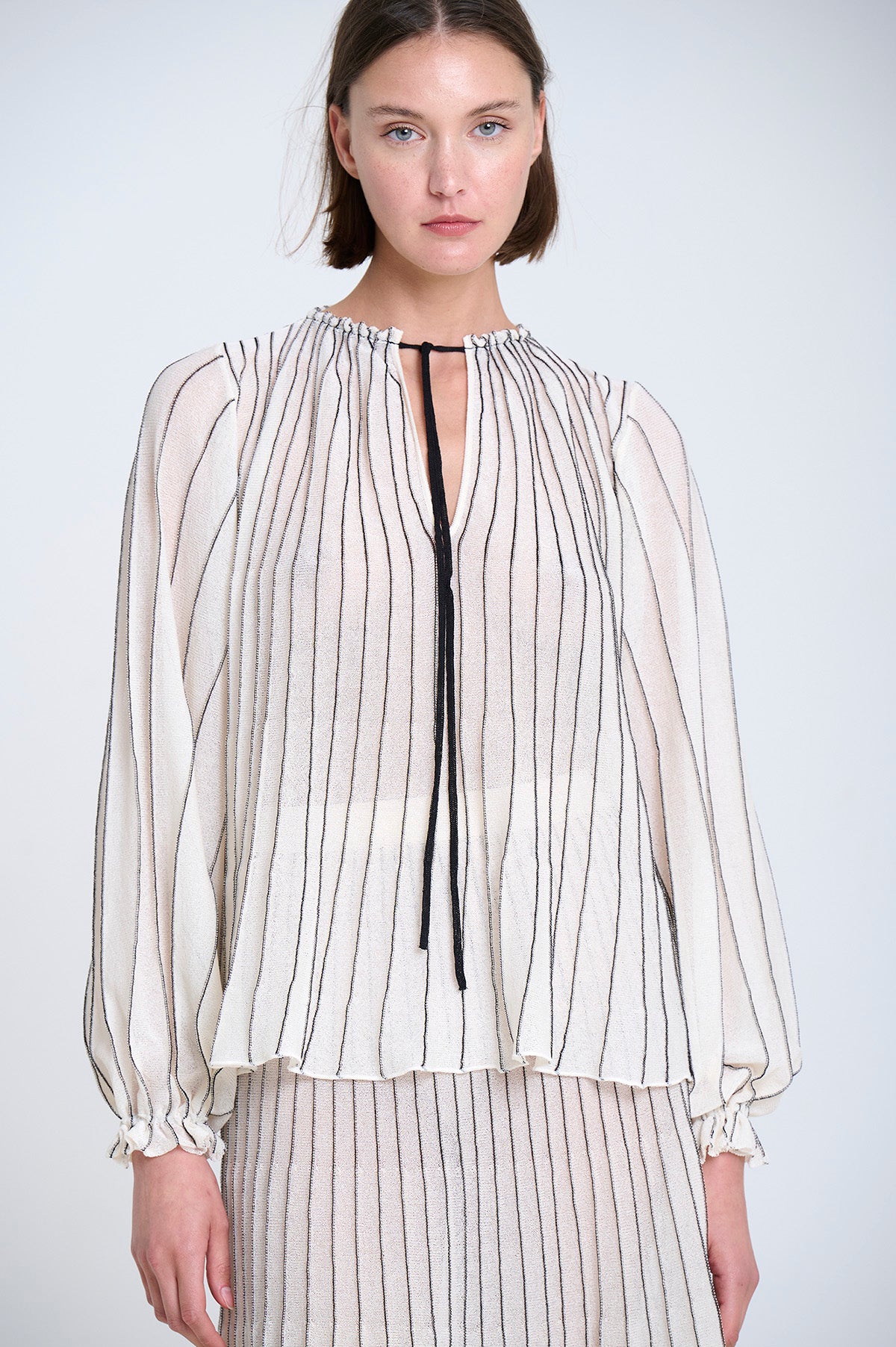 Sita Murt SITA MURT Sun-ray Pleat Knit Blouse