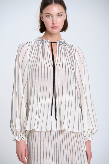 Sita Murt SITA MURT Sun-ray Pleat Knit Blouse