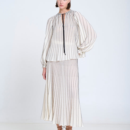 Sita Murt SITA MURT Sun-ray Pleat Knit Blouse