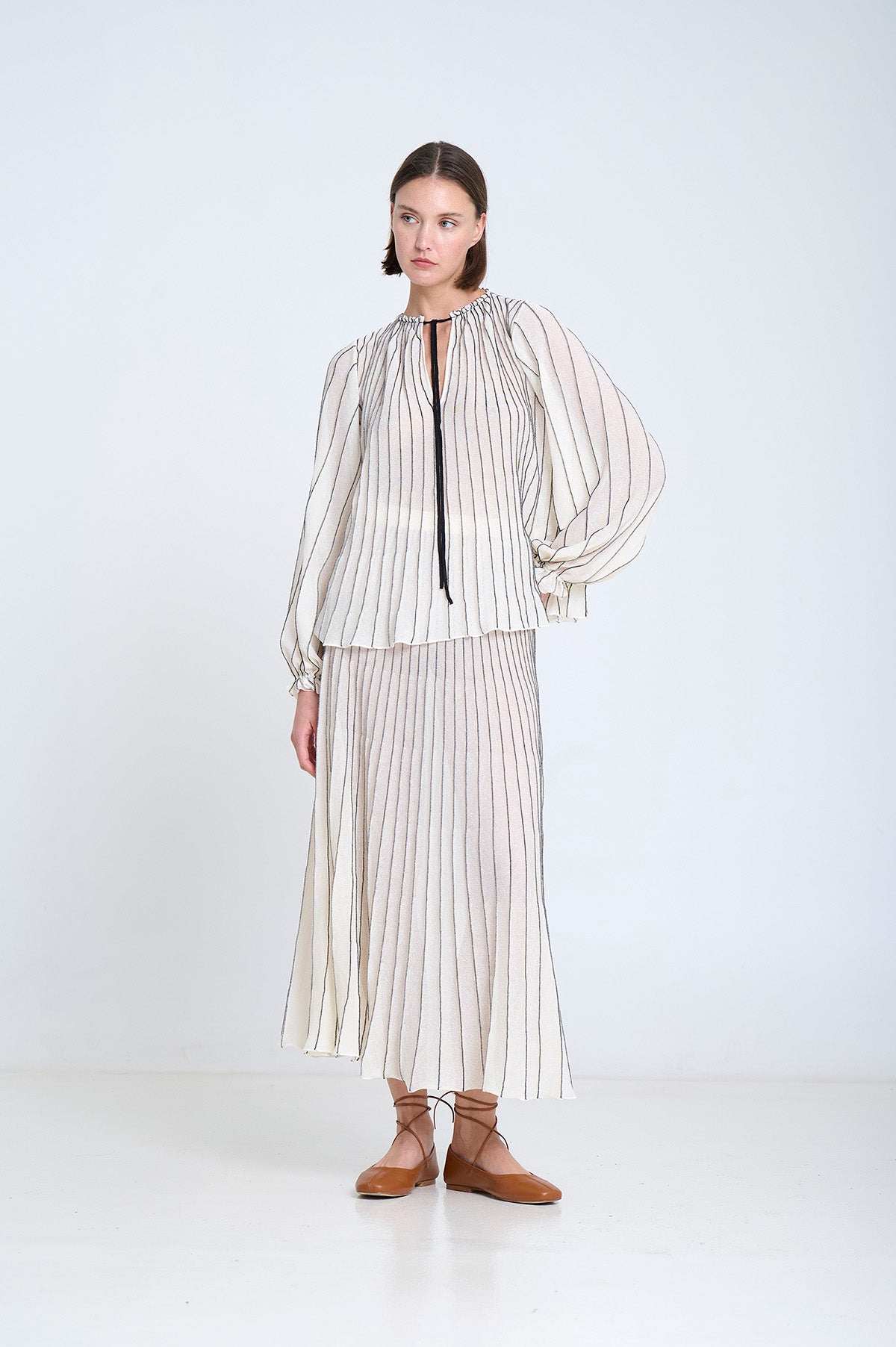 Sita Murt SITA MURT Sun-ray Pleat Knit Blouse