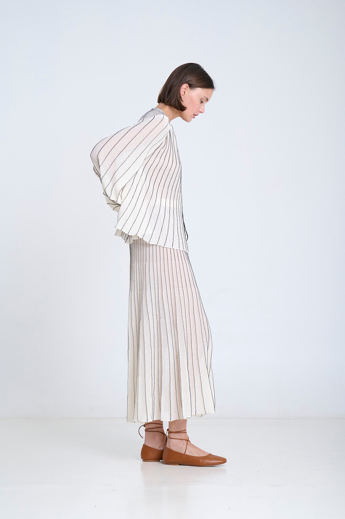 Sita Murt SITA MURT Sun-ray Pleat Knit Blouse