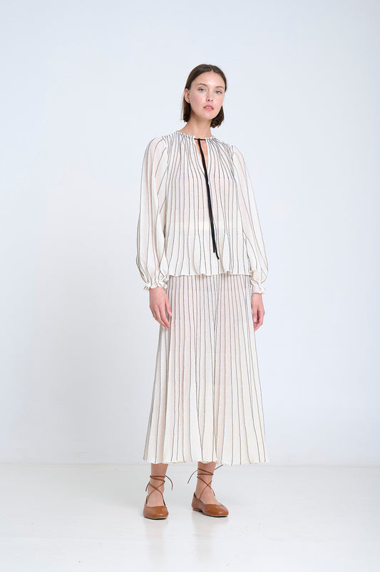 Sita Murt SITA MURT Sun-ray Pleat Knit Blouse