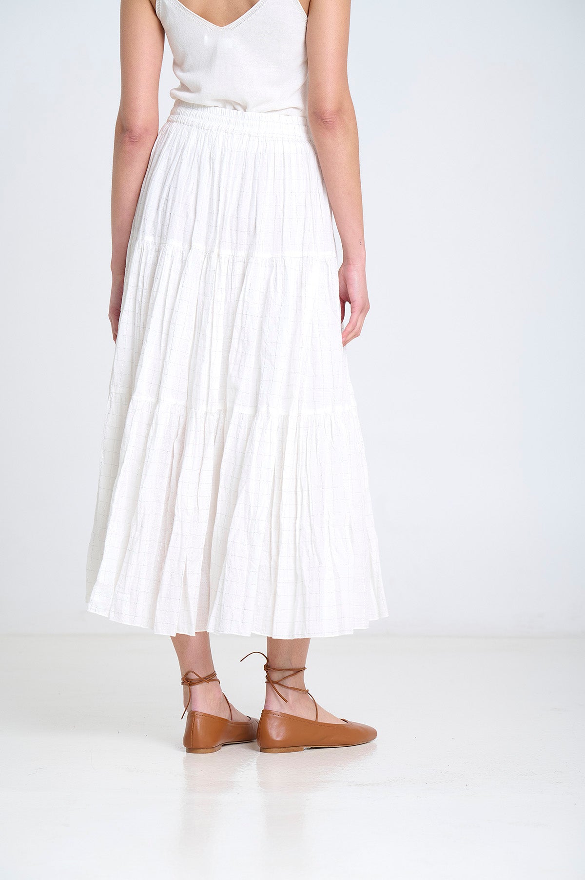 Sita Murt SITA MURT Silver Lurex Skirt