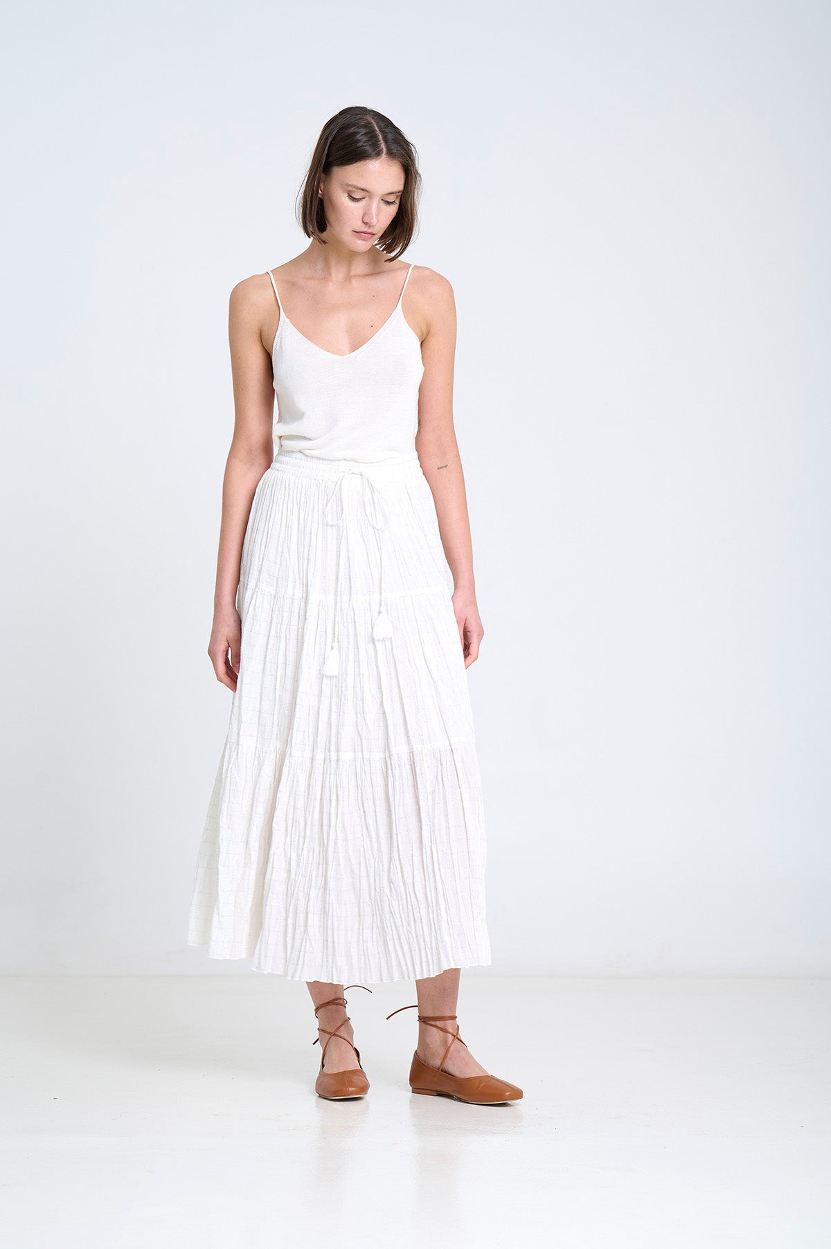 Sita Murt SITA MURT Silver Lurex Skirt