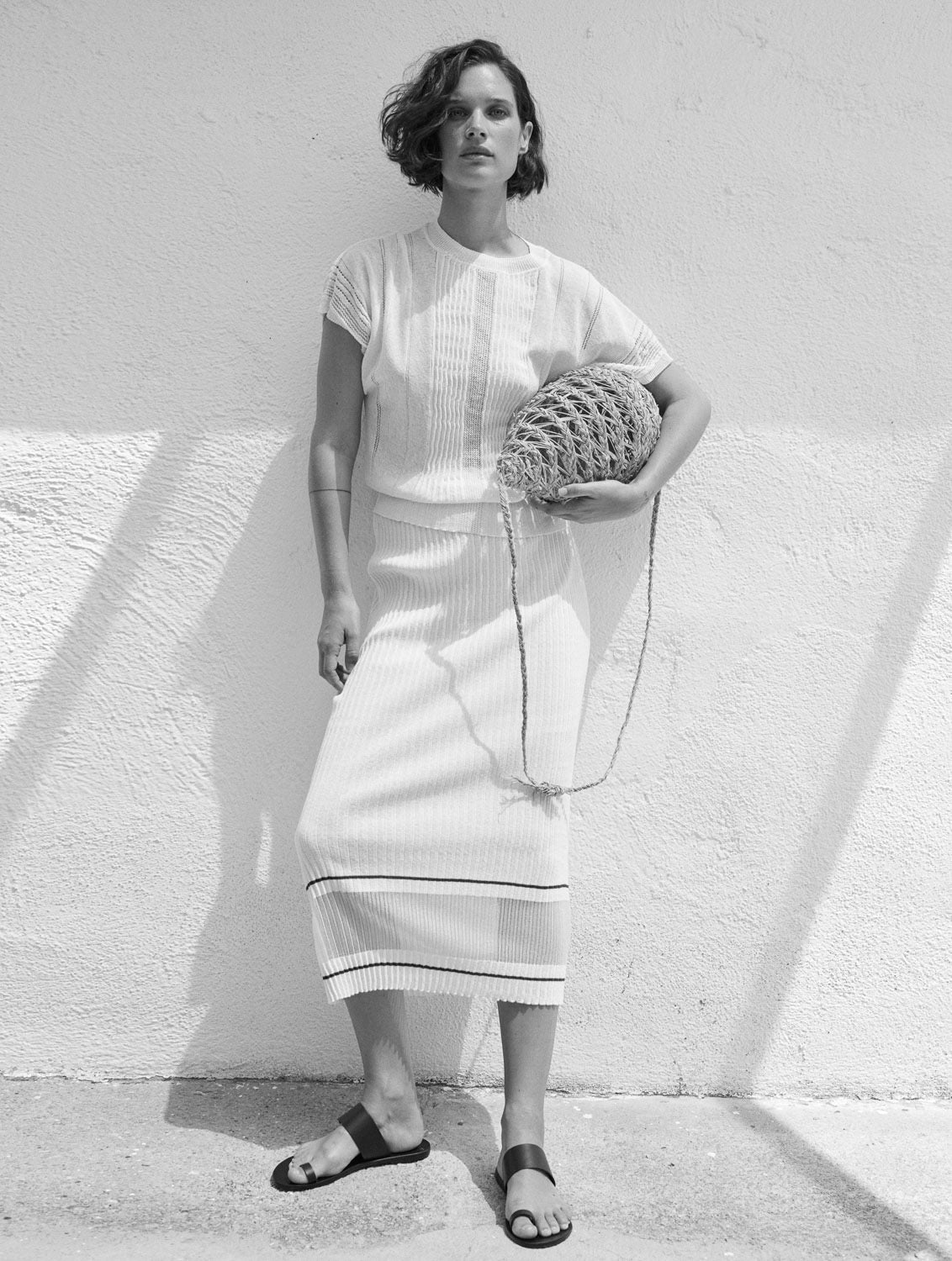 Sita Murt SITA MURT Straight Rib Knitted Skirt