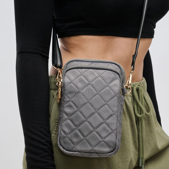 SOL AND SELENE SOL & SELENE Divide & Conquer Quilted Bag Grey