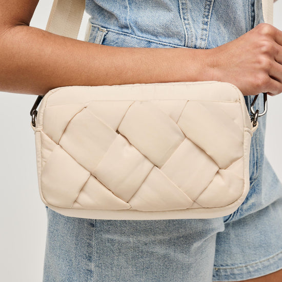SOL AND SELENE SOL & SELENE Inspiration Braided Crossbody Bag Cream