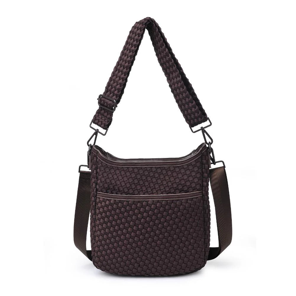 SOL AND SELENE SOL & SELENE Kismet Woven Neoprene Bag Chocloate