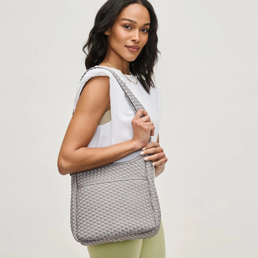 SOL AND SELENE SOL & SELENE Kismet Woven Neoprene Bag Fog