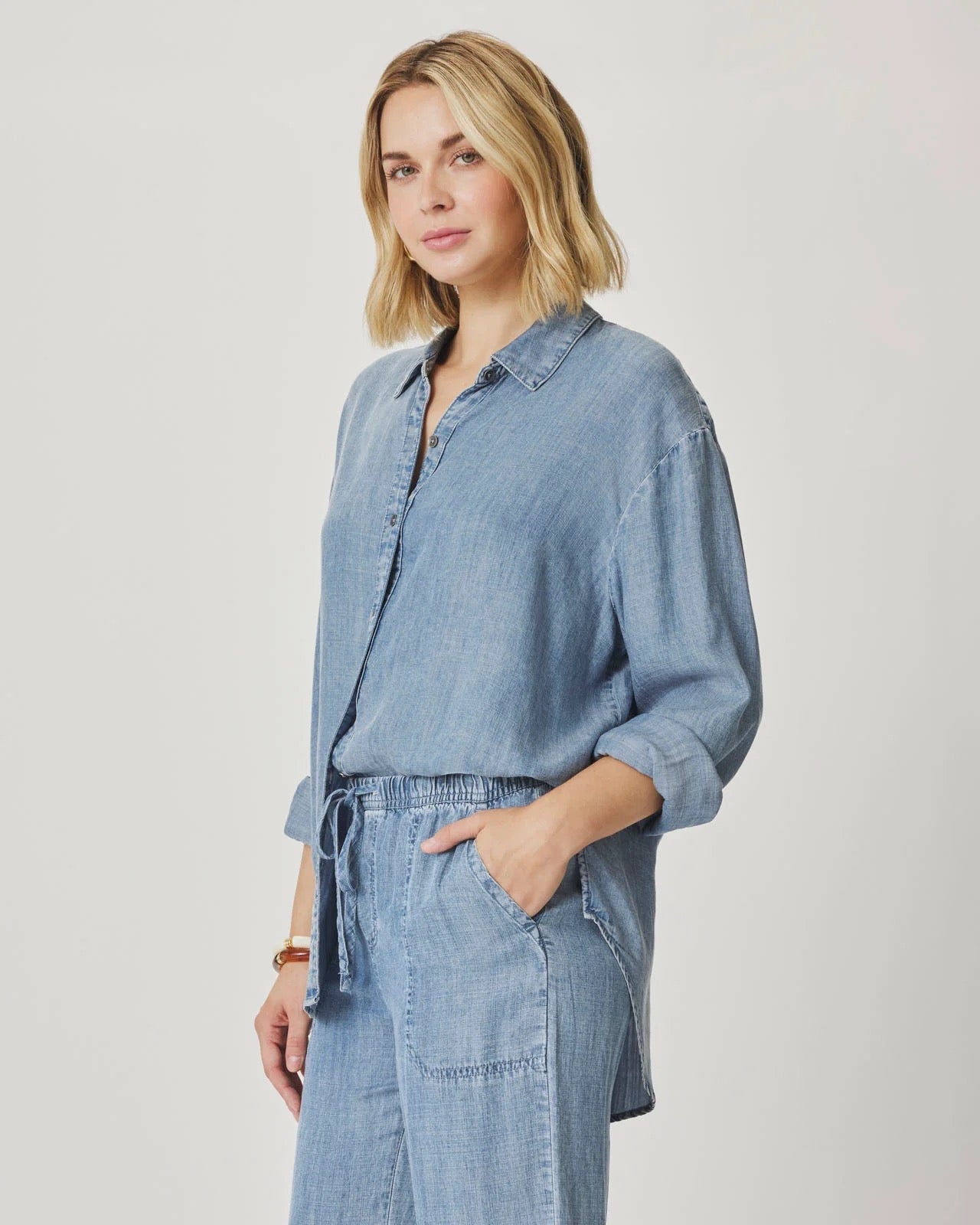 SPLENDID SPLENDID Indigo Oversized Shirt