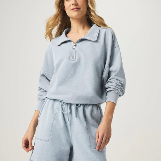 SPLENDID SPLENDID Hayden Terry Qtr Zip Sweat